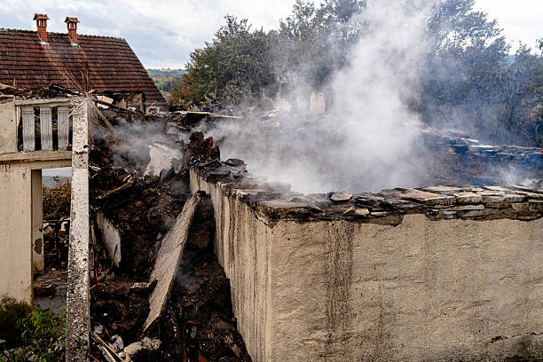 Professional Fire Damage Removal technician working in Mount Royal, NJ